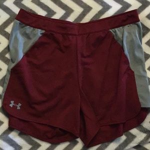 Under Armour running shorts with pockets